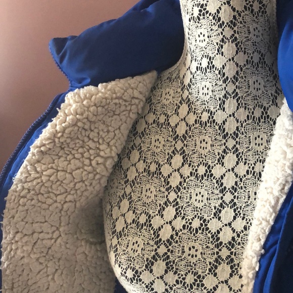 Hollister Cozy Blue Hooded Bomber Jacket Size XS - Picture 5 of 6